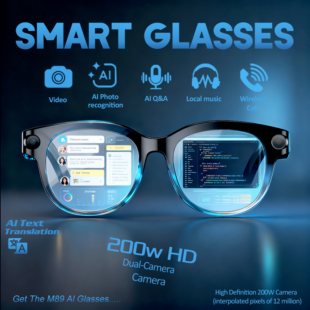 New 200W Camera AI Glasses For - Photography Translate บทวิจารณ์และราคา