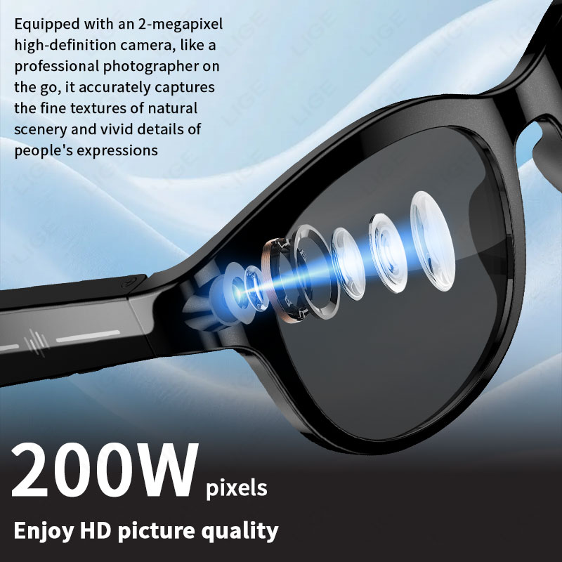 New 200W Camera AI Glasses For - Photography Translate บทวิจารณ์และราคา