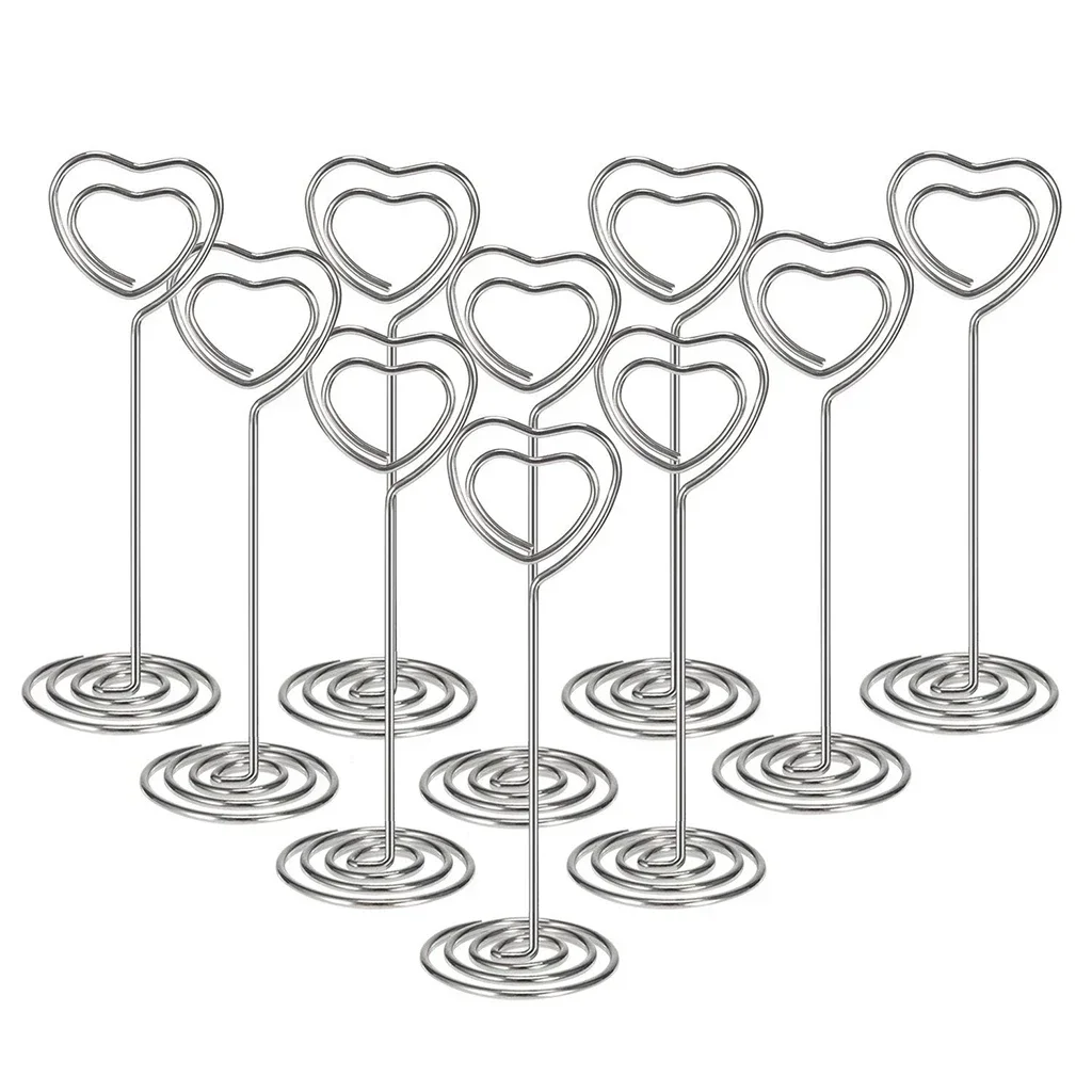 10pcs Heart Shape Table Number - Photography Names บทวิจารณ์และราคา