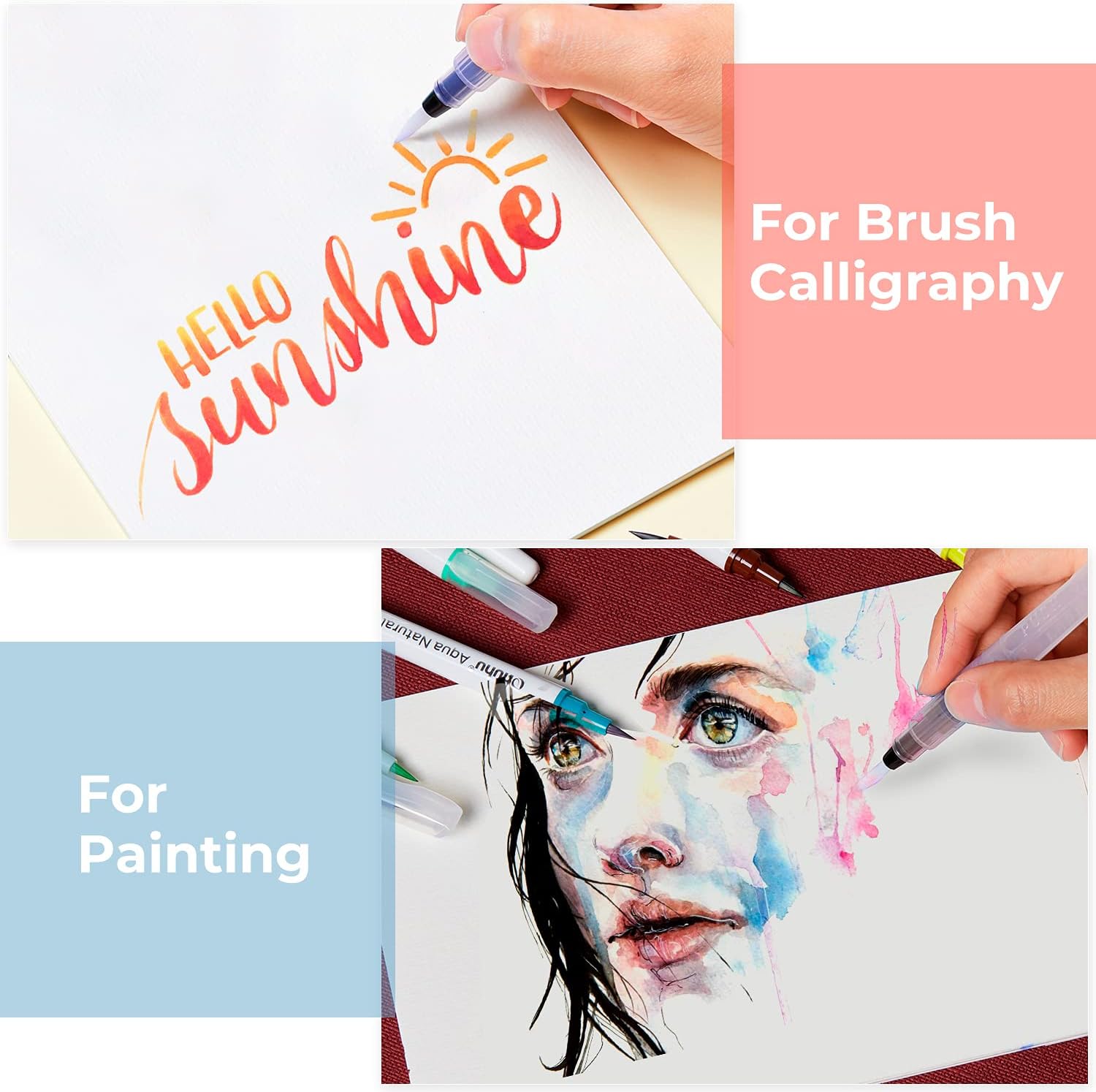 6/12/18pcs Water Color Brush P - Photography Fine Art บทวิจารณ์และราคา