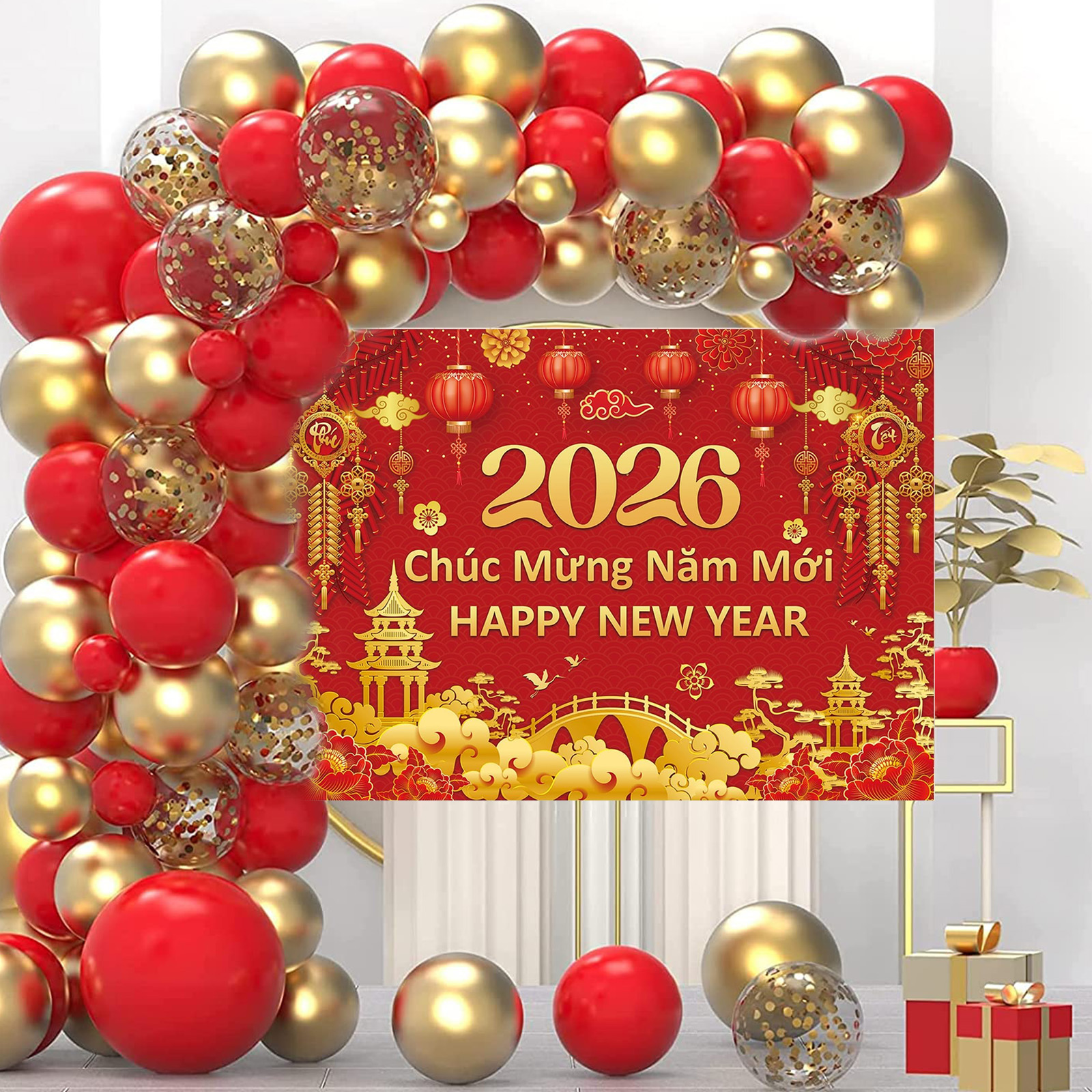 Vietnamese New Year Backdrop 2 - Photography Vietnam บทวิจารณ์และราคา