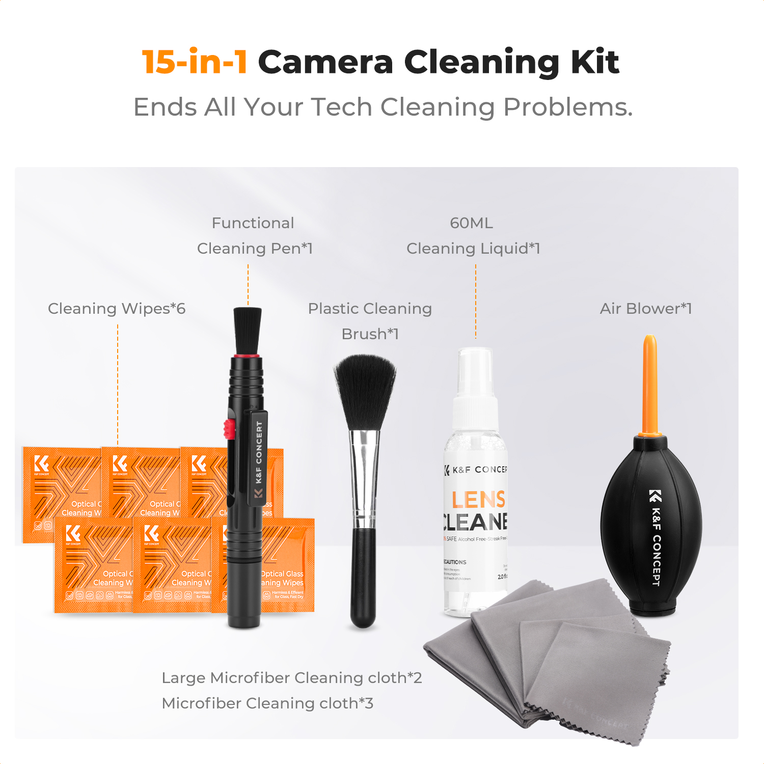 K&F CONCEPT Camera Lens Cleani - Lens Cleaning Kit บทวิจารณ์และราคา