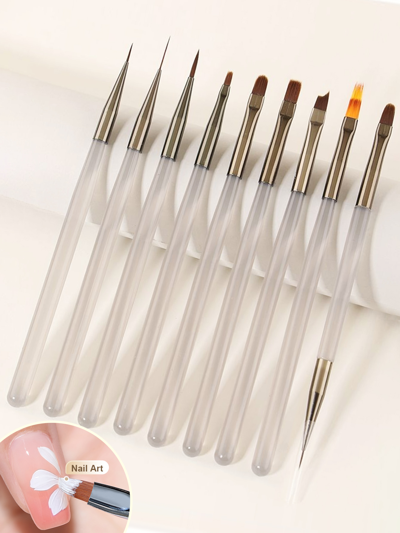 1 Set Of 9 Nail Art Brushes Dr - Photography Fine Art บทวิจารณ์และราคา