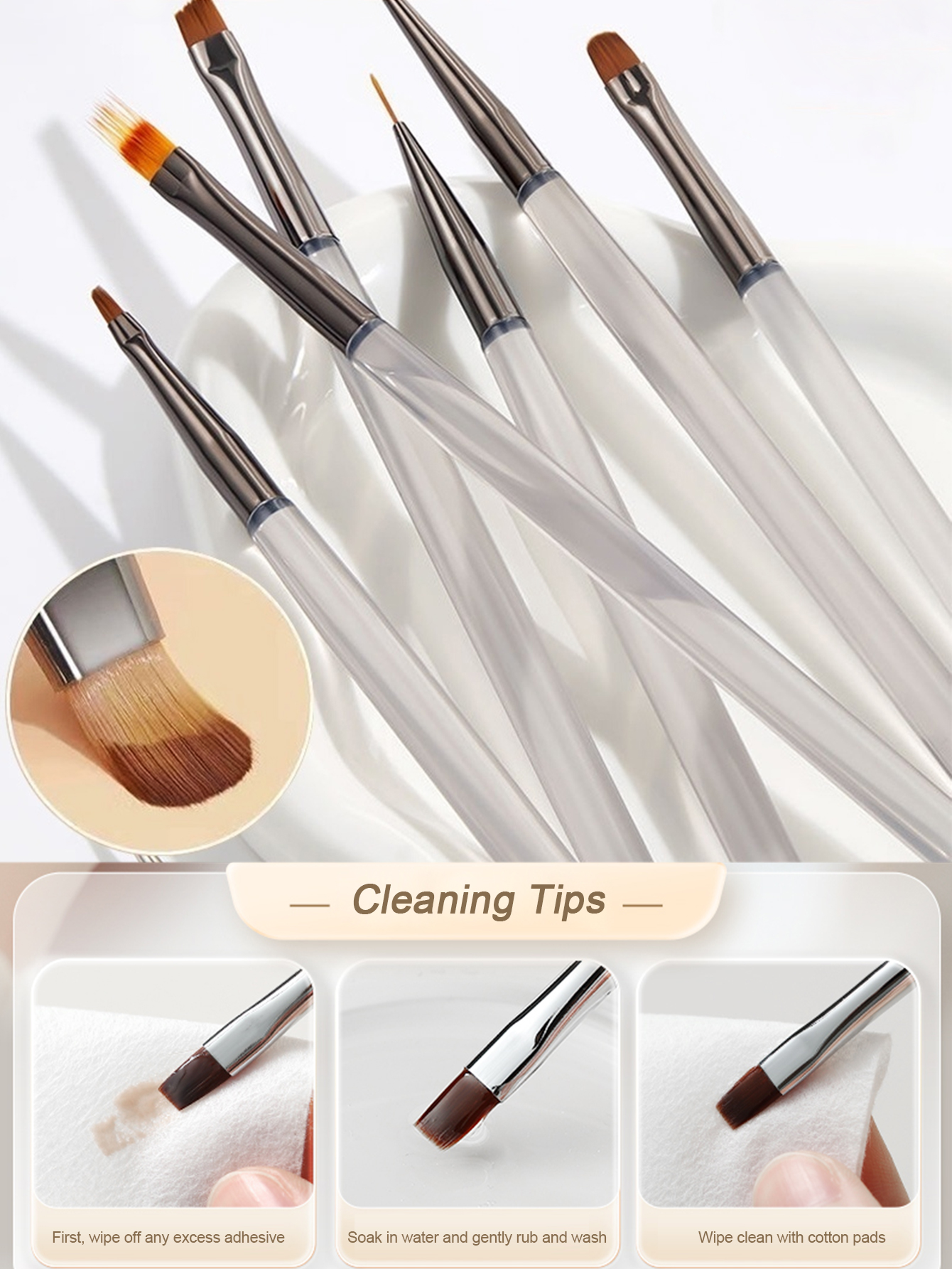 1 Set Of 9 Nail Art Brushes Dr - Photography Fine Art บทวิจารณ์และราคา