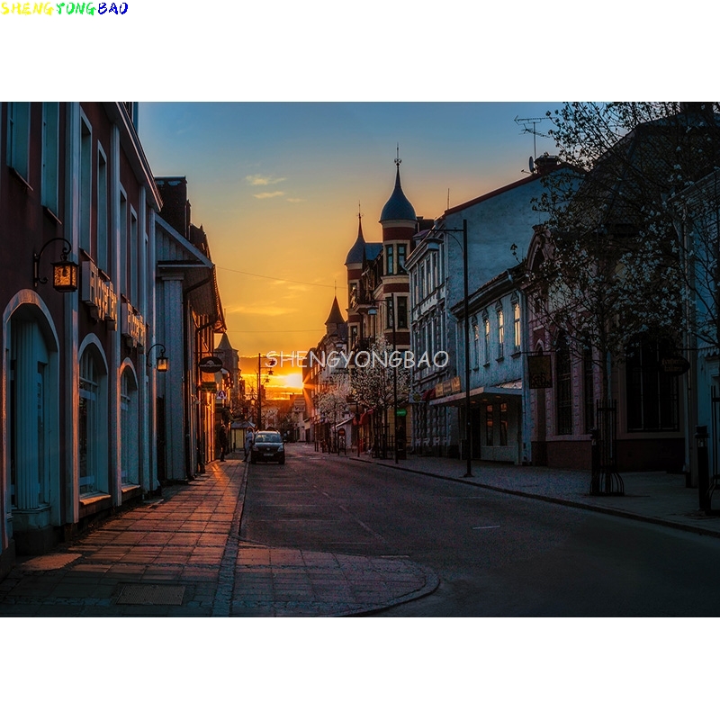Vintage European Street View S - Photography Urban บทวิจารณ์และราคา