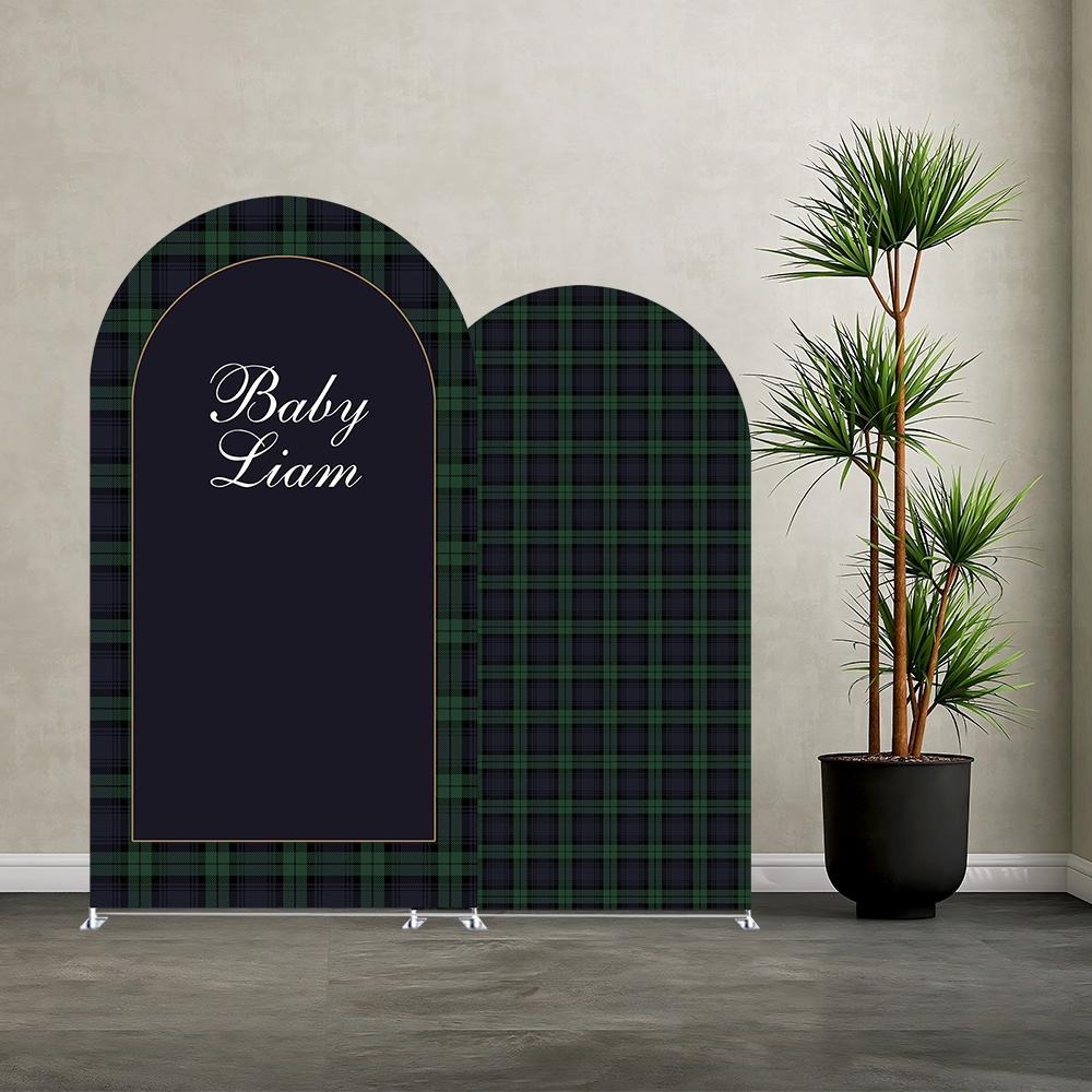 Custom Name Green Plaid Arch B - Photography Names บทวิจารณ์และราคา