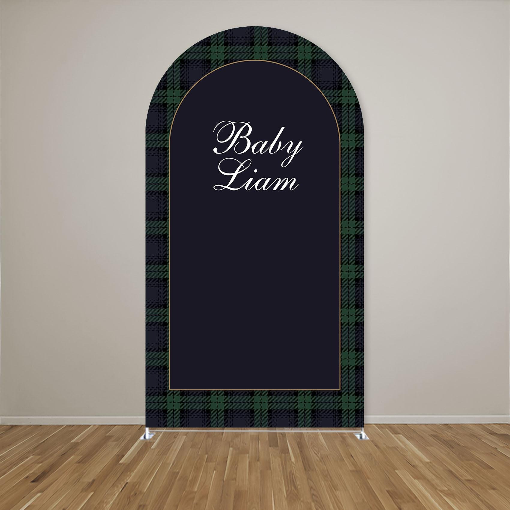 Custom Name Green Plaid Arch B - Photography Names บทวิจารณ์และราคา